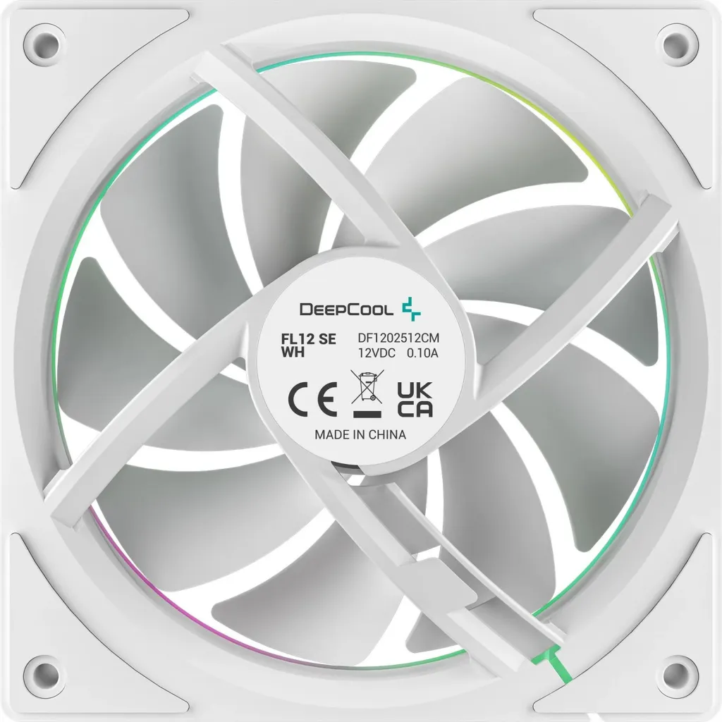 Ventilatorë Deepcool FL12 SE 3IN1 120mm, LED, të bardhë - 4