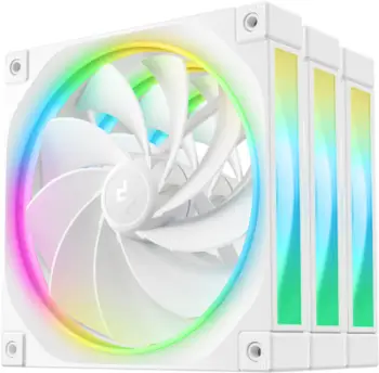 Ventilator PC Deepcool FL14R, 140mm, set 3 copë, i bardhë