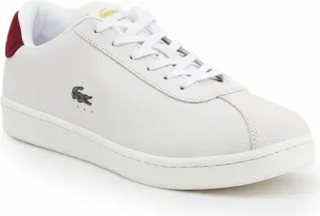 Këpucë për meshkuj Lacoste, të bardha