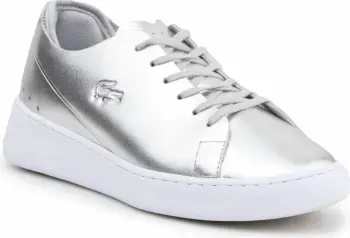 Këpucë lifestyle për fëmijë Lacoste, argjendi