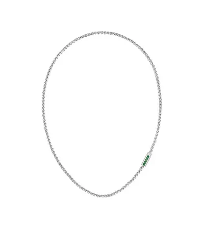 Qafore për meshkuj Lacoste Spelt 2040340, 56 cm, e argjendtë - 2