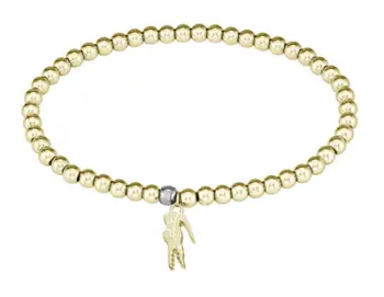 Byzylyk për femra Lacoste 2040334, 19cm, i artë