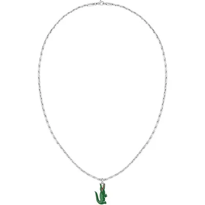 Qafore për meshkuj Lacoste Arthor 2040228, e argjendtë/e gjelbër - 1