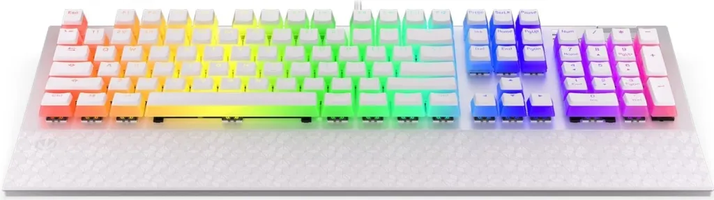 Tastierë Endorfy Omnis Pudding Onyx White Blue, Kailh Blue, US, e bardhë - 3