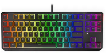 Tastierë Endorfy Thock TKL Pudding Blue, Kailh Blue, US, e zezë