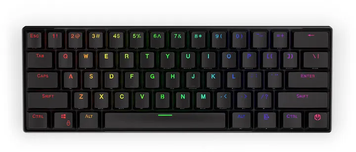 Tastierë Endorfy Thock Compact Wireless, Kailh Box Black, US, e zezë - 1