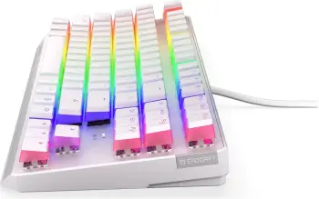 Tastierë mekanike Gaming Endorfy THOCK TKL OWH P, USB, Kailh Brown, RGB, e bardhë