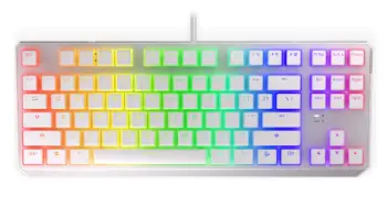 Tastierë mekanike Gaming Endorfy THOCK TKL OWH P, USB, Kailh Blue, RGB, e bardhë