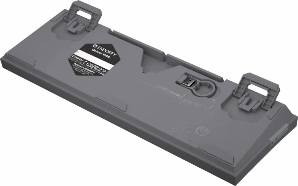 Tastierë mekanike Endorfy Celeris 1800, RGB, wireless, 96%, gri - 1