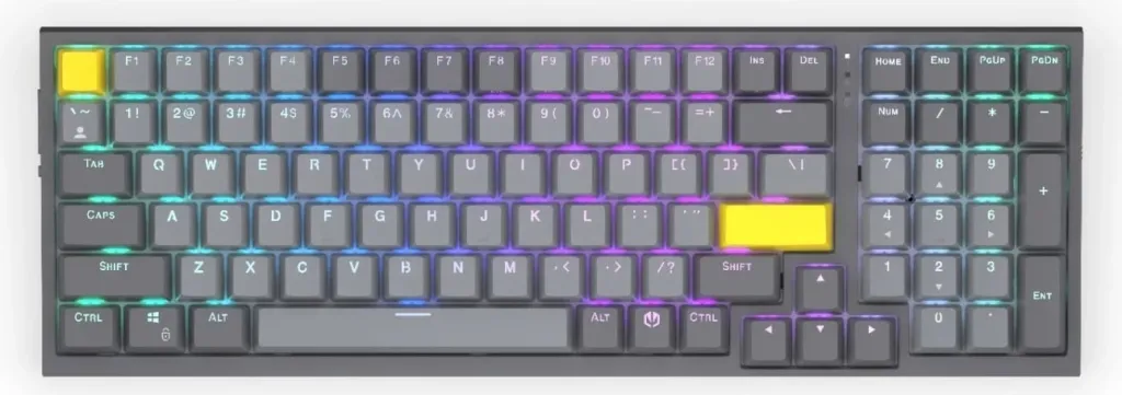 Tastierë mekanike Endorfy Celeris 1800, RGB, wireless, 96%, gri - 13