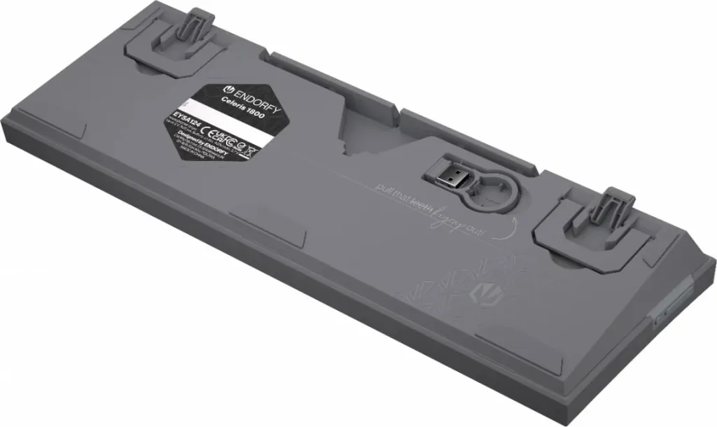 Tastierë mekanike Endorfy Celeris 1800, RGB, wireless, 96%, gri - 18