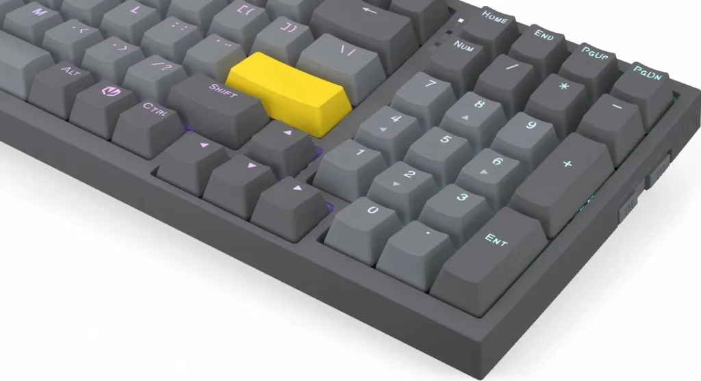 Tastierë mekanike Endorfy Celeris 1800, RGB, wireless, 96%, gri - 9