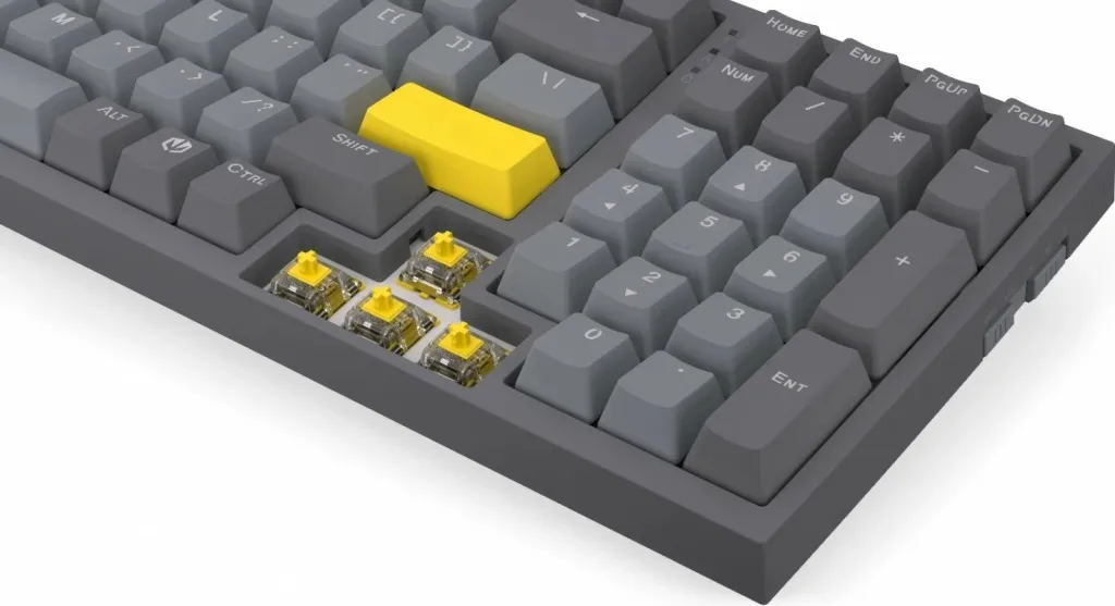 Tastierë mekanike Endorfy Celeris 1800, RGB, wireless, 96%, gri - 10
