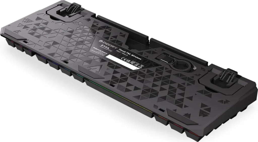 Tastierë Endorfy Thock Wireless Pudding, Kailh Red, e zezë, US - 15