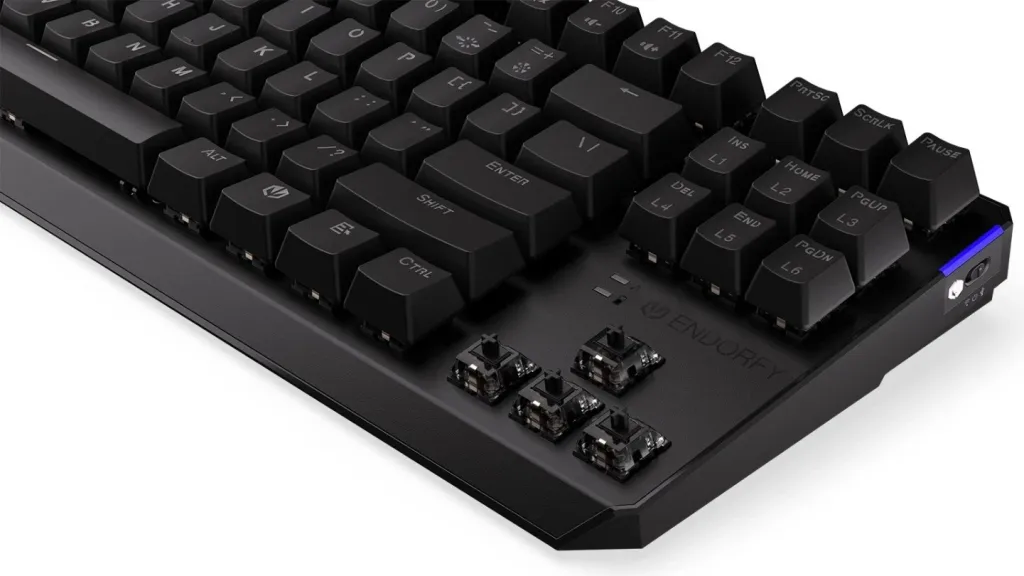 Tastierë Endorfy Thock Wireless Pudding, Kailh Red, e zezë, US - 9