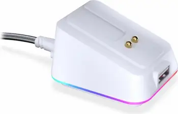 Kasë maus Endorfy Mouse Dock Onyx White, RGB, USB-C, e bardhë