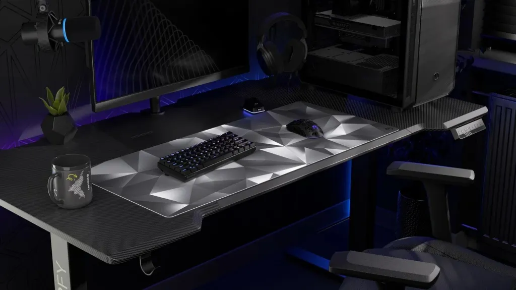 Mauspad Endorfy Crystal Black XL, për lojtarë, ngjyrë bardhë e zi - 7
