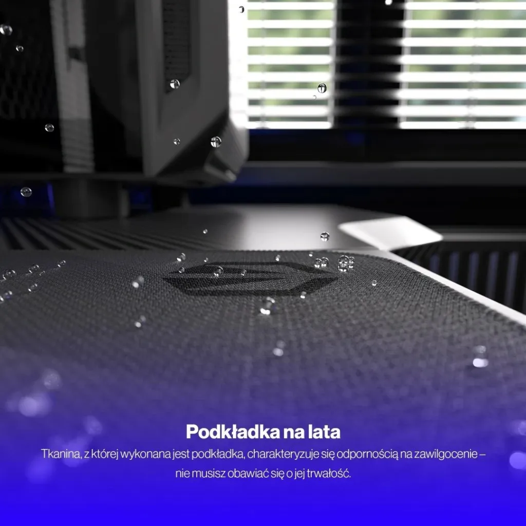 Mauspad Endorfy Crystal Black L, për lojtarë, ngjyrë bardhë e zi - 8