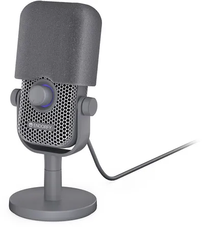 Mikrofon studio Endorfy Solum Voice S, USB, kardioid, i bardhë Onyx - 4
