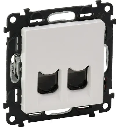 Prizë e dyfishtë Valena Life 2 x RJ45, Cat. 5e, e bardhë - 1