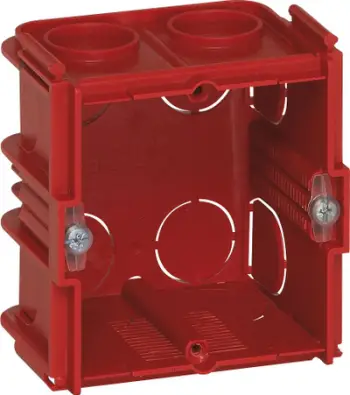 Kuti montuese Legrand Batibox 080161, 1x, e kuqe