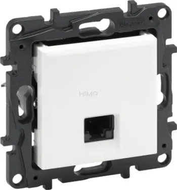 Prizë telekomunikuese Legrand Niloe Step 863163, RJ45 Cat.6 UTP, e bardhë