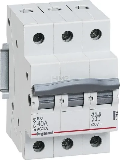 Çelës izolimi Legrand RX3 419327, 40A, 3P, gri - 1