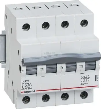 Shkëputës izolues Legrand RX3 419331, 4P, 63A, gri