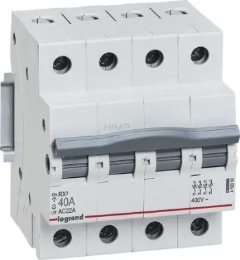 Ndërprerës izolimi Legrand RX3 419330, 4 pole, 40A, gri