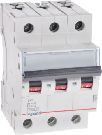 Ndërprerës Legrand S 303, 3P, B, 20A, 6000A