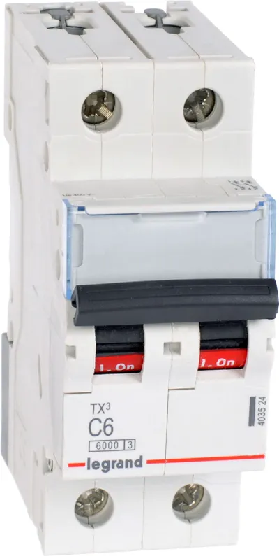 Ndërprerës qarku Legrand S302 C6 6kA TX3 - 403524 - 1