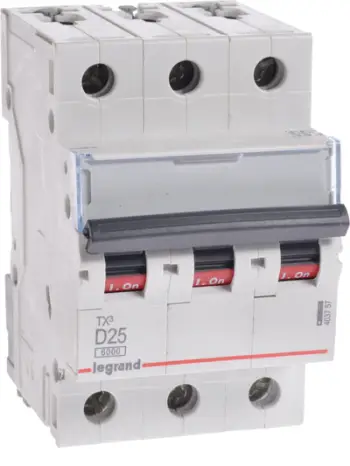 Ndërprerës Legrand S303 D25 TX3, 3P, 25A, D, 6kA