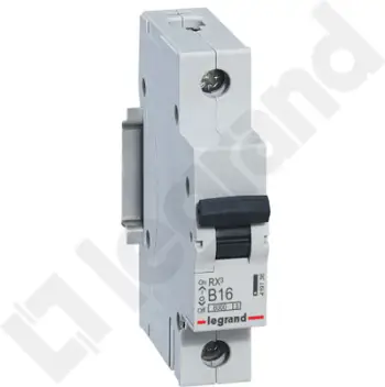 Ndërprerës qarku të shkurtër Legrand Miniature RX3 1P B 16A 6000A (419136)