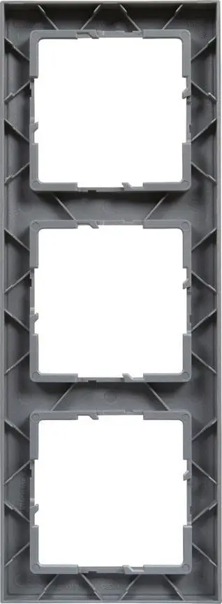 Kornizë potuale Legrand SUNO Triple Frame 721513, për 3 module, ngjyrë alumini