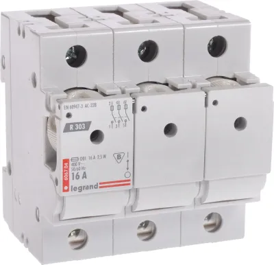 Ndërprerës siguresash Legrand R 303, 16A 3P - 1