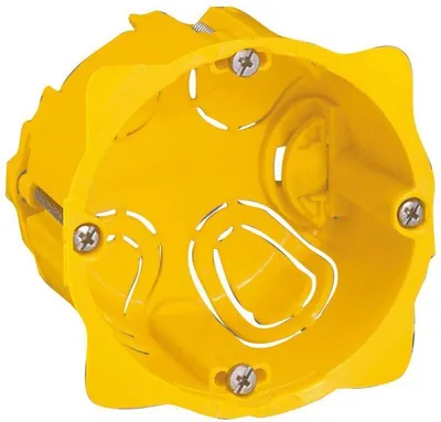 Kuti Legrand Batibox (080051), 67mm, 50mm, e verdhë - 1