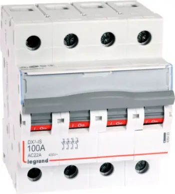 Ndërprerës Legrand FR 304 406489, 4 pole, 400V, 100A, i bardhë