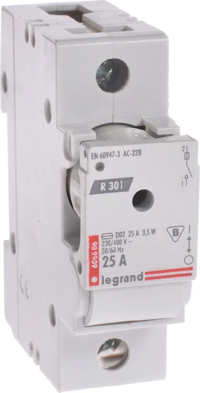 Ndërprerës i siguresave Legrang R 301 25A 1P - 1