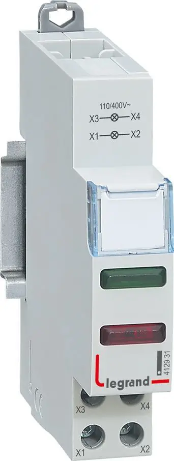 Llambë modulare Legrand, 2x LED, 110 / 400 V, e kuqe / gjelbër