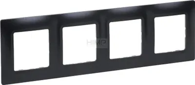 Kornizë katërfishe Legrand Niloe Selection 762024, 86x298mm, antracit - 1