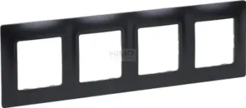 Kornizë katërfishe Legrand Niloe Selection 762024, 86x298mm, antracit