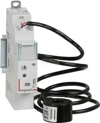 Modul matës i zgjuar Legrand Connected 63A, monitorim energjie, kompatibil me Netatmo, i bardhë