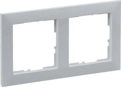 Kornizë dopio Legrand SUNO 721512, për 2 module, alumin - 4