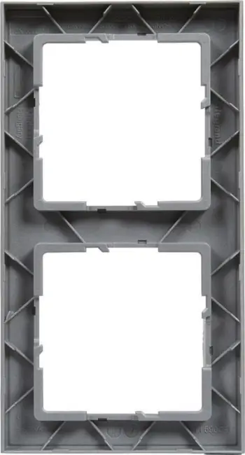 Kornizë dopio Legrand SUNO 721512, për 2 module, alumin