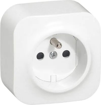Prizë me tokëzim Legrand 782417, 16 A, 250 V, e bardhë - 2
