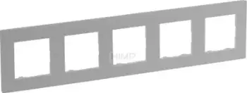 Kornizë pesëfishe Legrand Niloe Step 863395, 5 vende, 86 x 370 mm, alumini
