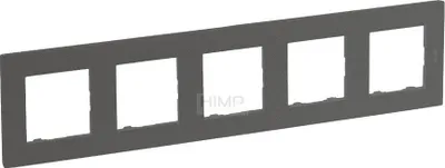 Kornizë pesëfishe Legrand Niloe Step 5x, 86x370mm, pamje çeliku - 1