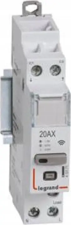 Kontaktori modular Legrand CX3 with Netatmo 412171, 20A, 110-240V AC, i bardhë