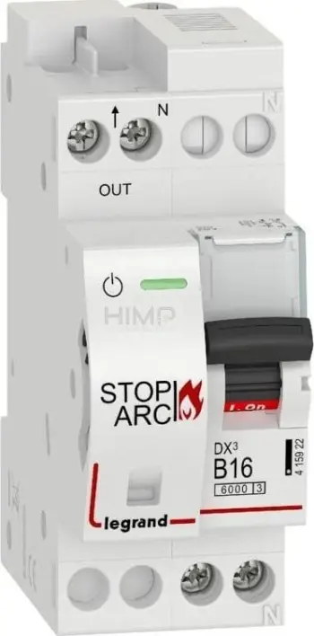 Detektor harku elektrik Legrand DX3 STOP ARC 415922, 1P+N, 16A 6kA