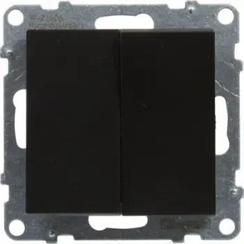Çelës dyfishtë Legrand SUNO 721405, 10AX 250V, i zi